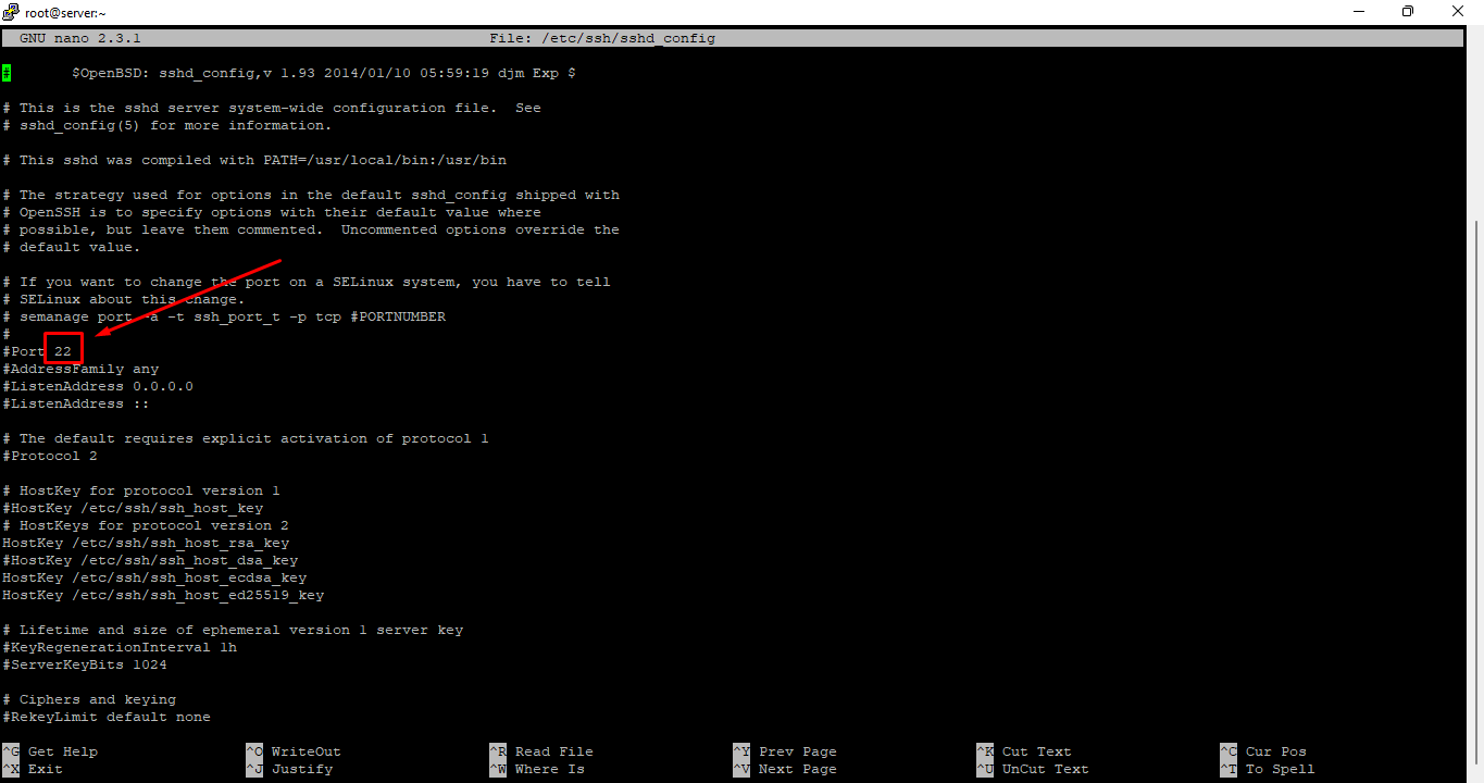 Linux SSH Portu Değiştirme